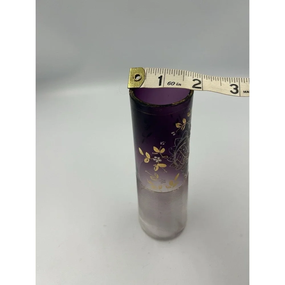 Bohemian Art Glass Cylinder Vase. Moser Or Harrach Circa 1890 1910 Czech Glass